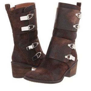 Donald J Pliner espresso mid calf boots!
